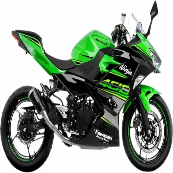 LeoVince Slip-On Muffler LV-10 Black Kawasaki Ninja 400 15218BU