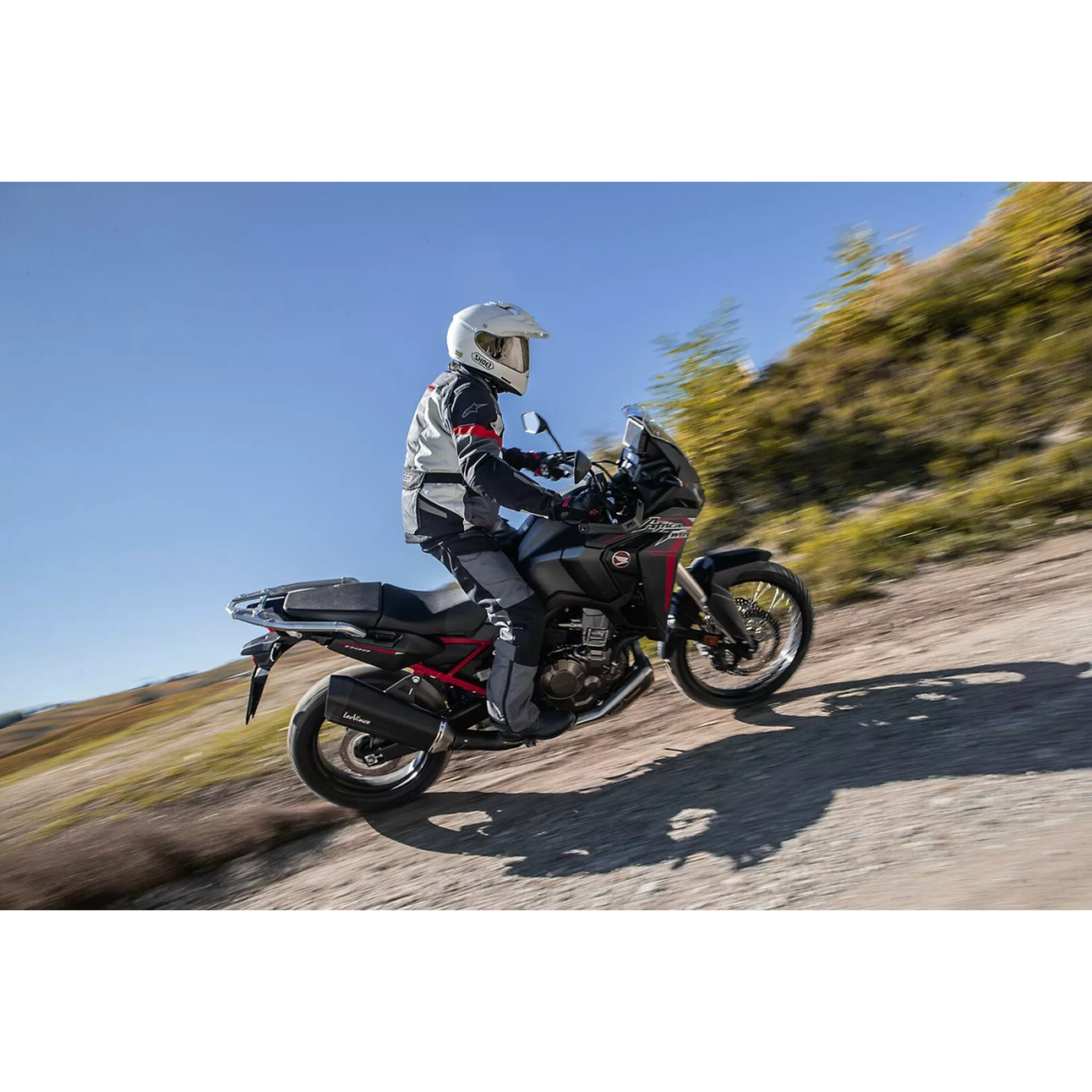 LeoVince Slip-On Muffler LV12 Black Honda Africa Twin 1100 15302B - Image 2