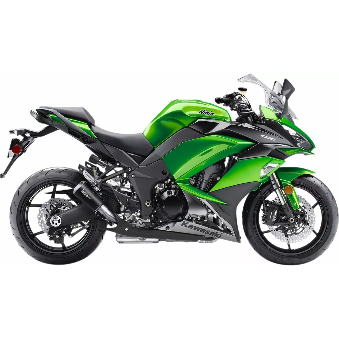 LeoVince Slip-On Muffler LV10 Black Z1000 S/S 15209BU