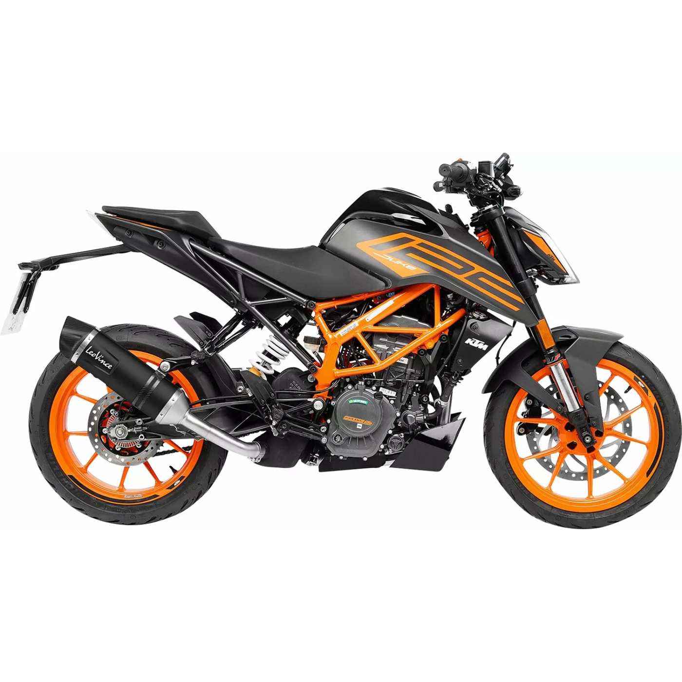 LeoVince Slip-On Muffler One EVO – KTM DUKE 390 DUKE 390 – Black 14393EB