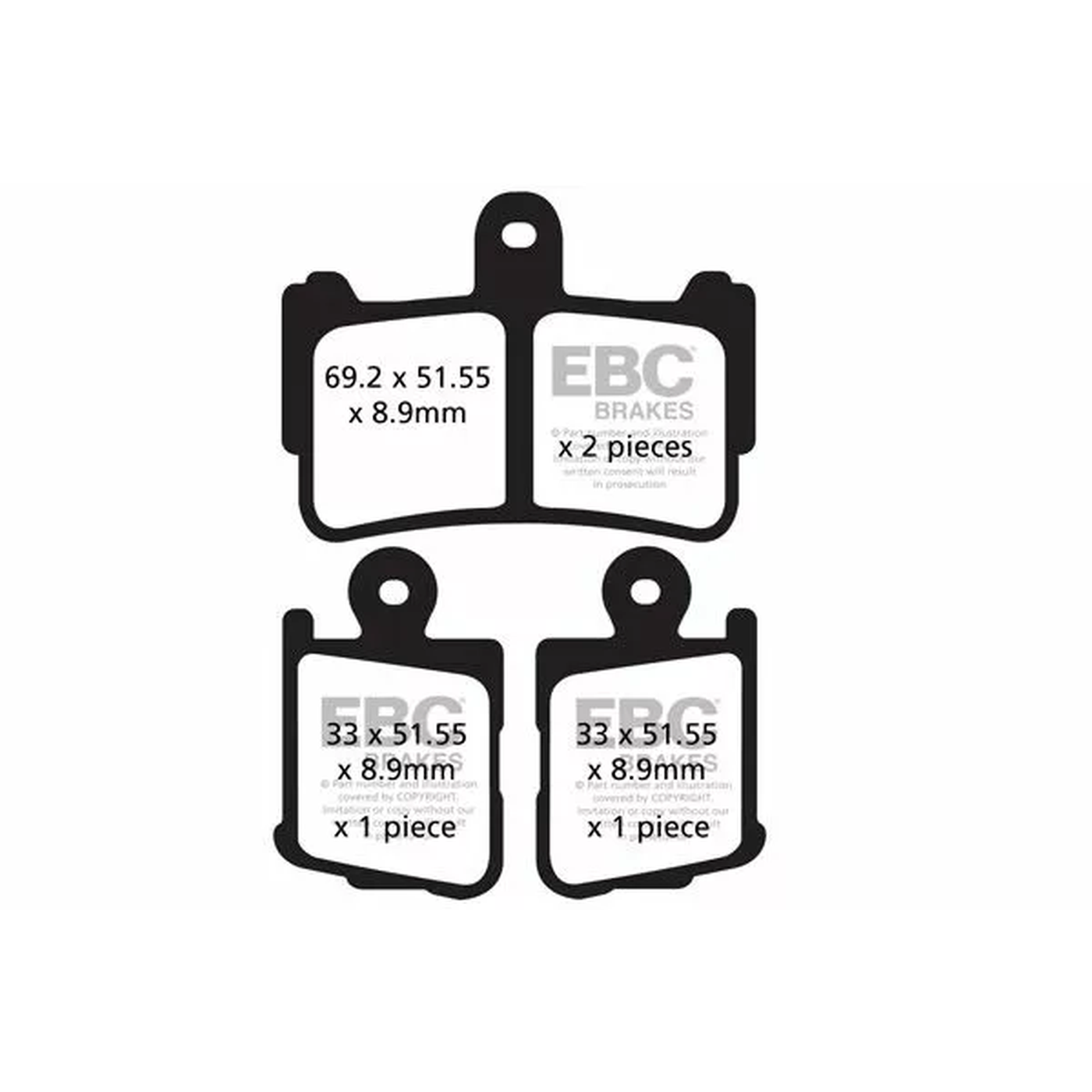 EBC Brake Pads Sintered – FA499/4HH