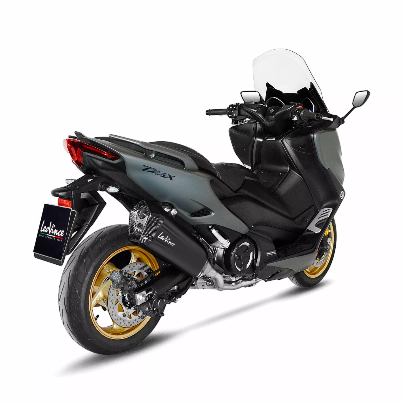 LeoVince LV-12 Black Edition Full-System Exhaust Black Yamaha 15305BK