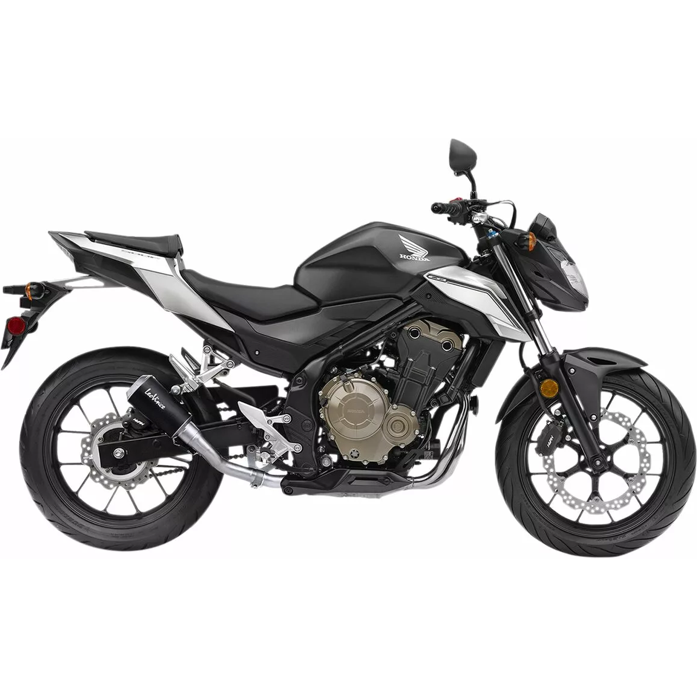LeoVince Slip-On Muffler LV10 Black CB500 S/S 15208BU